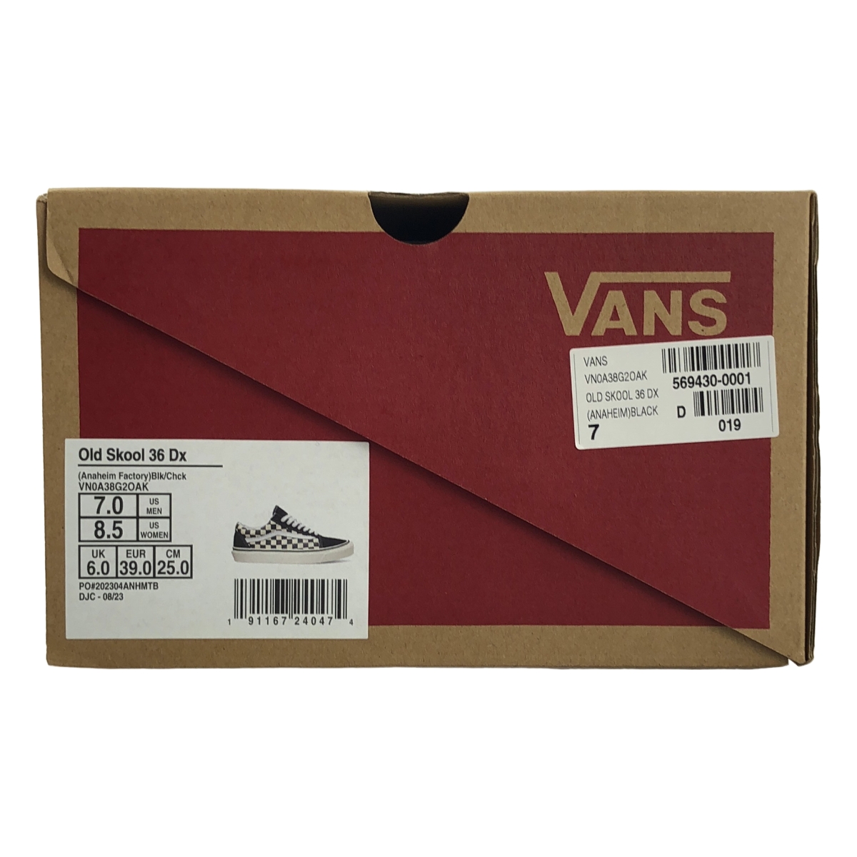 VANS / バンズ OLD SKOOL 36 DX ANAHEIM FACTORY CHECKERBOARD オールドスクール 36 デラックス アナハイムファクトリー チェッカーボード スニーカー