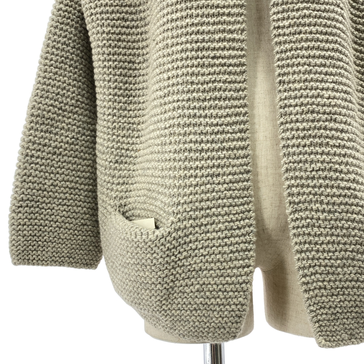 DANIELA GREGIS / ダニエラグレジス cashmere 100％ / カシミヤ ボタンレス ニット カーディガン