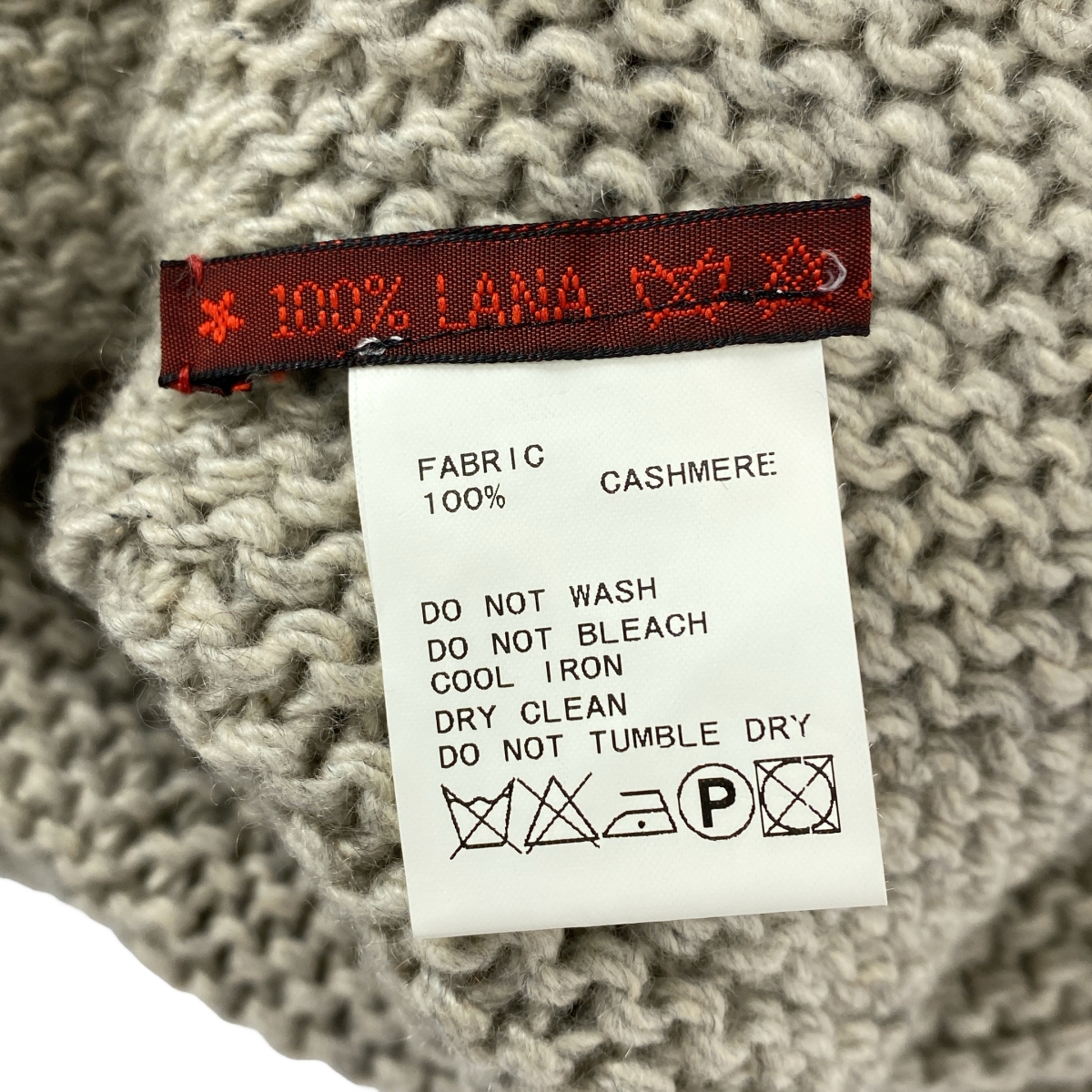 DANIELA GREGIS / ダニエラグレジス cashmere 100％ / カシミヤ ボタンレス ニット カーディガン