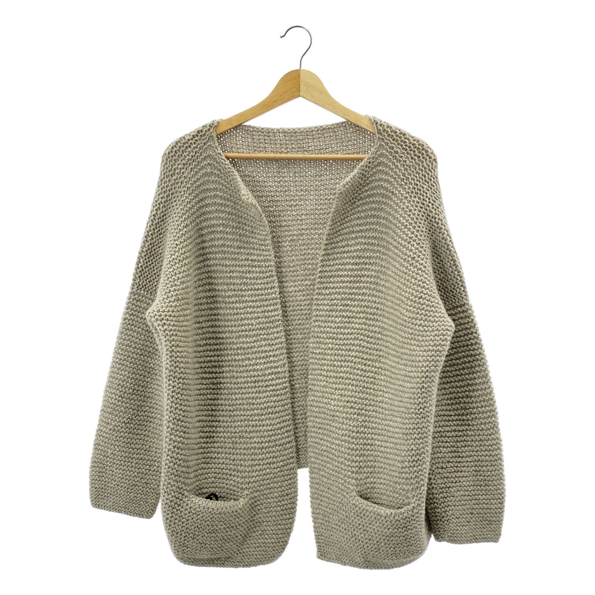 DANIELA GREGIS / ダニエラグレジス cashmere 100％ / カシミヤ ボタンレス ニット カーディガン