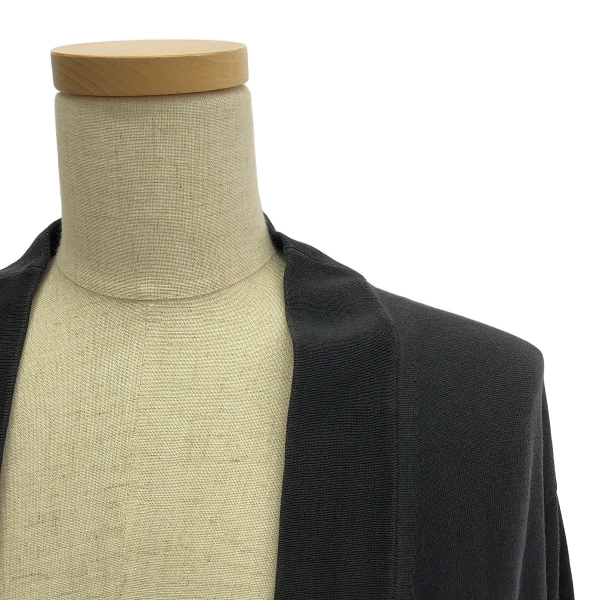 HYKE / ハイク コットンニット ロング カーディガン