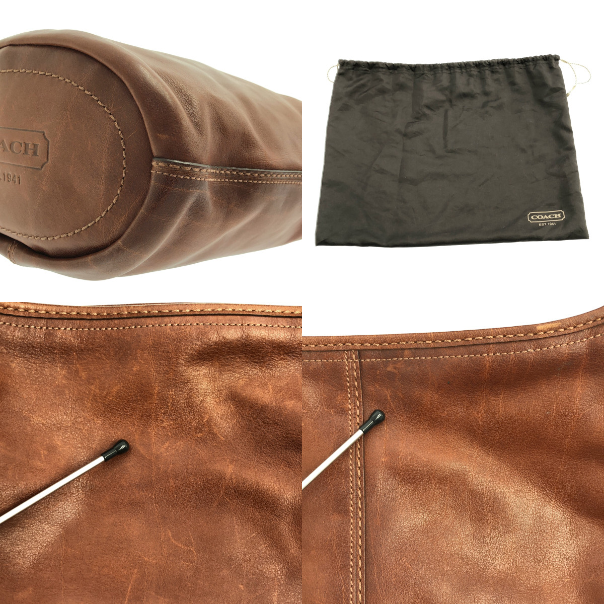 COACH / コーチ レザー バケツ型 ショルダーバッグ / オールド