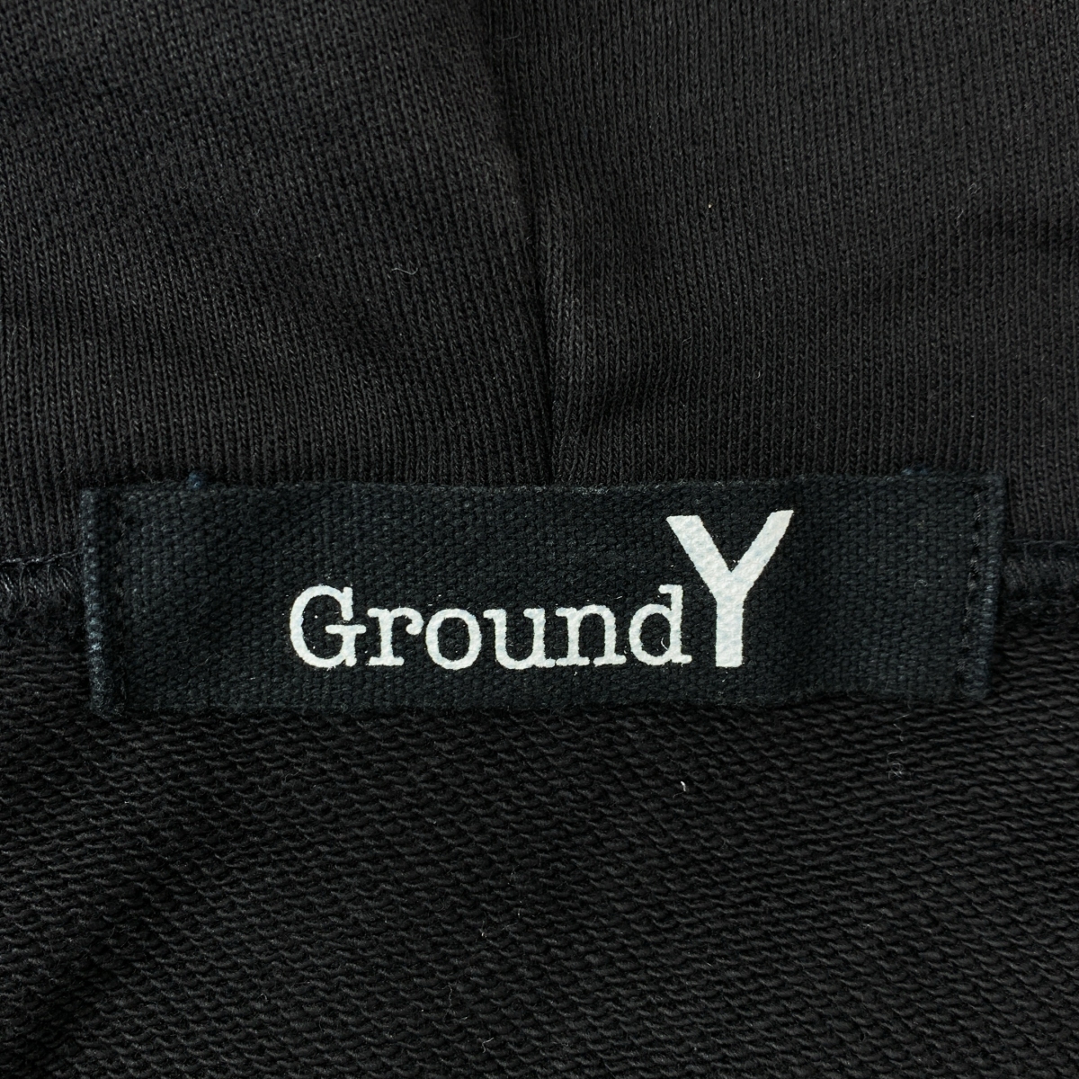 Ground Y / グラウンドワイ オーバーシルエット ロゴ フルジップ スウェット フーディ