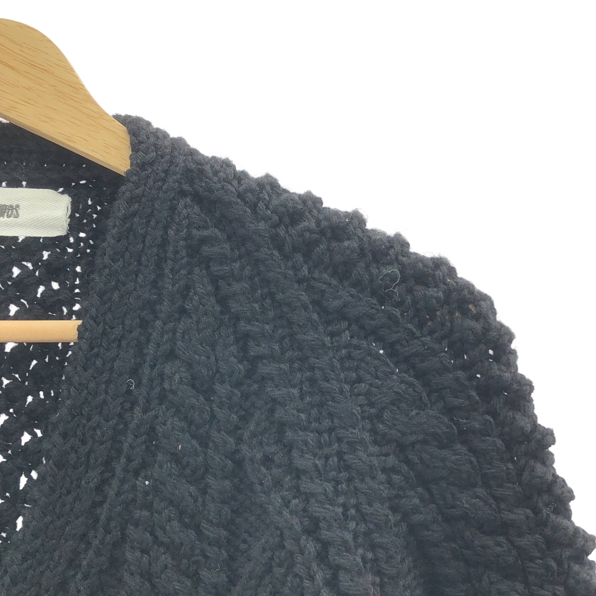 NOWOS / ノーウォス ウール ケーブル アラン ニット カーディガン