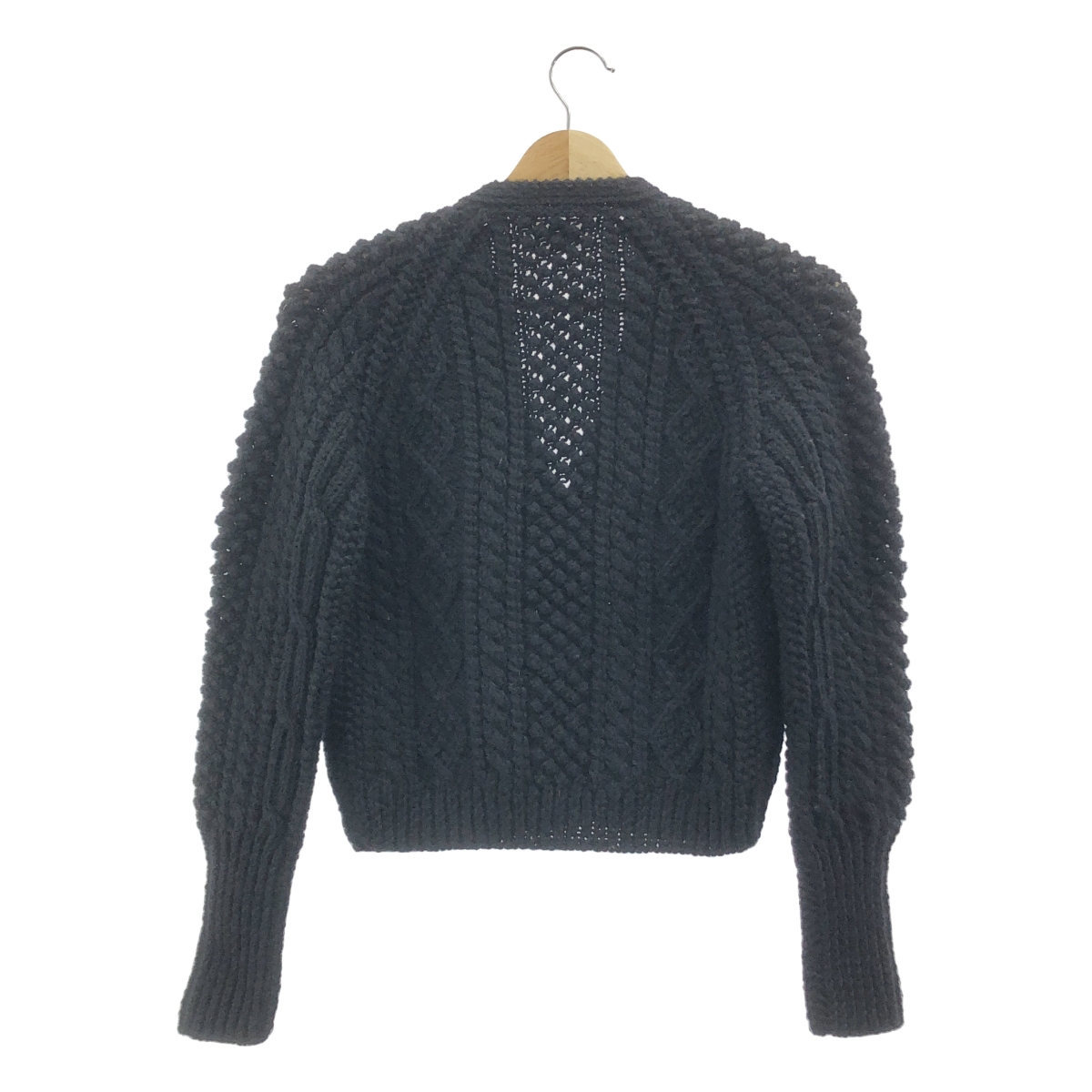 NOWOS / ノーウォス ウール ケーブル アラン ニット カーディガン