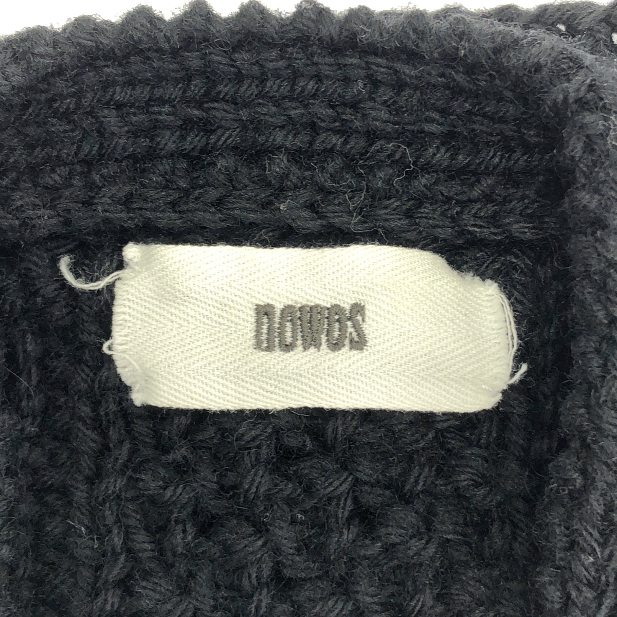 NOWOS / ノーウォス ウール ケーブル アラン ニット カーディガン