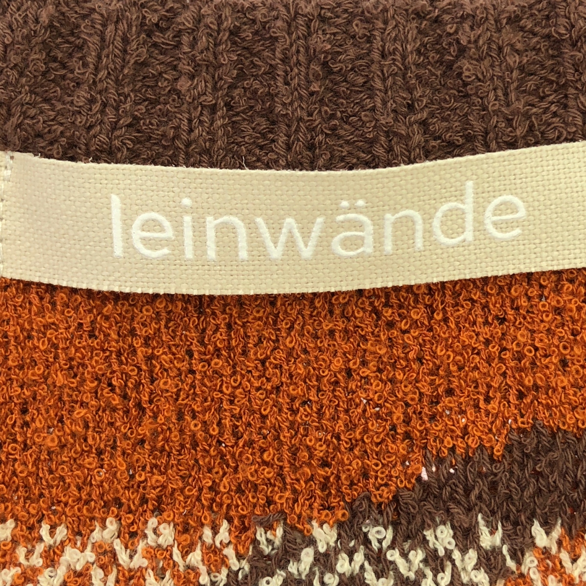 LEINWANDE / ラインヴァンド Eniko Katalin Dance in the Forest Knitted Top / コットン ジャガード ニット ベスト