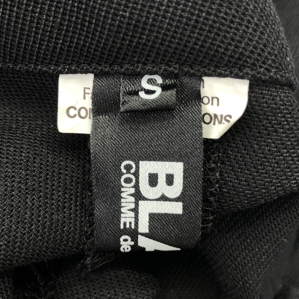 BLACK COMME des GARCONS / ブラックコムデギャルソン ポリエステルウール サロペットパンツ