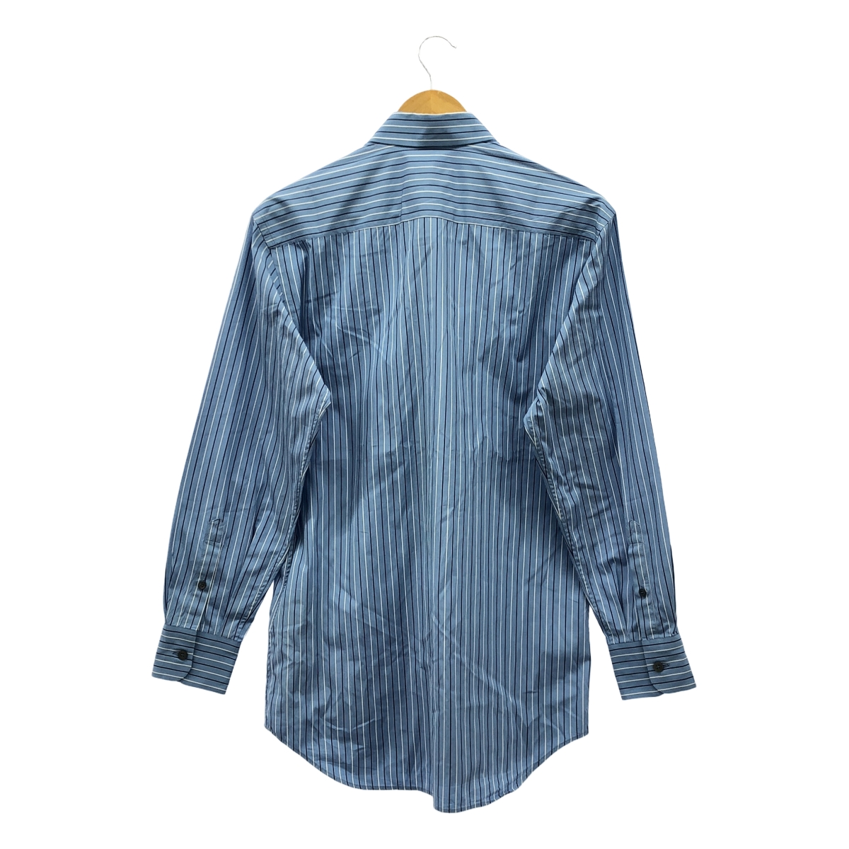 PRADA / プラダ POPELINE BACCHET / コットン ストライプ レギュラーカラー シャツ