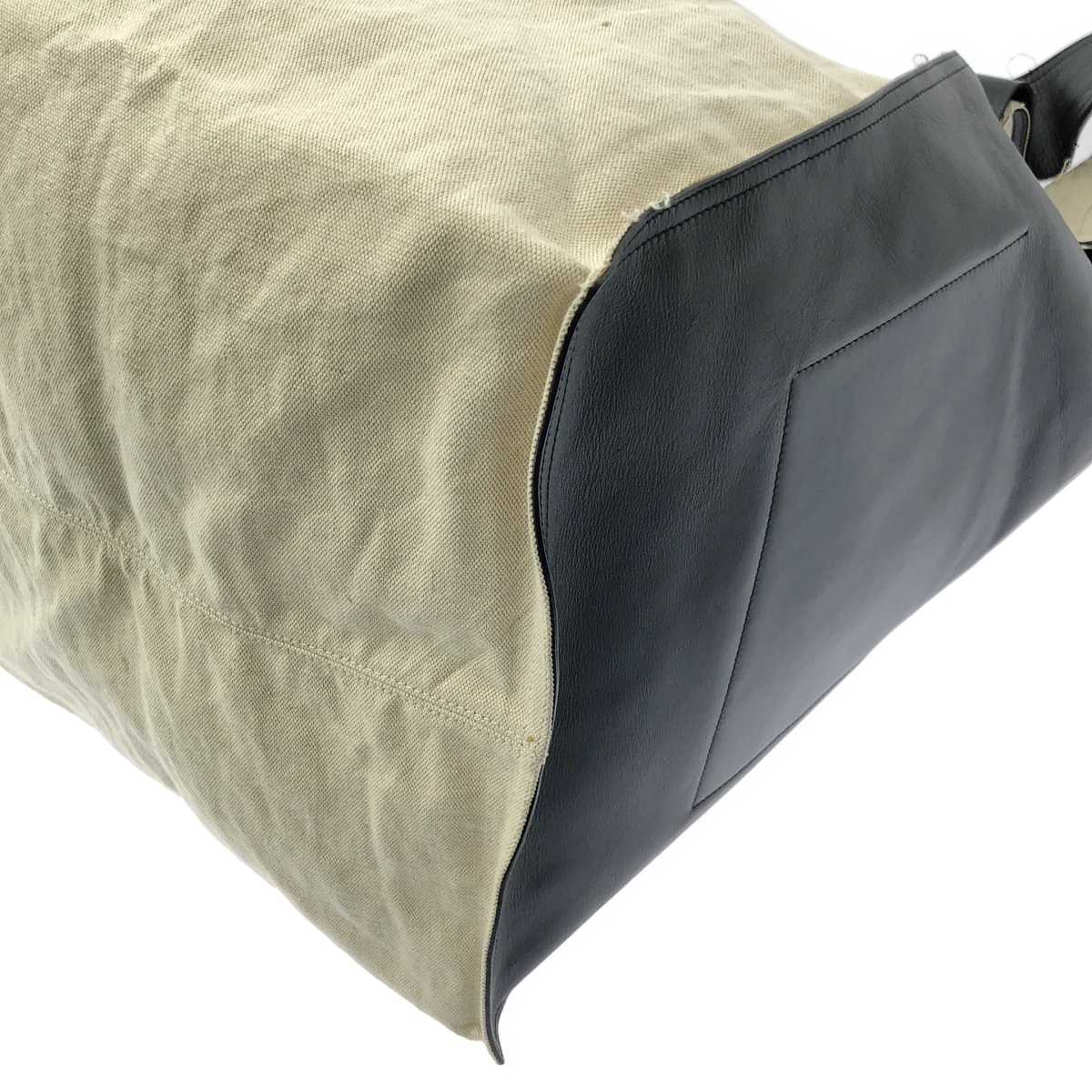 JIL SANDER / ジルサンダー MARKET BAG レザー×キャンバス マーケット トートバッグ