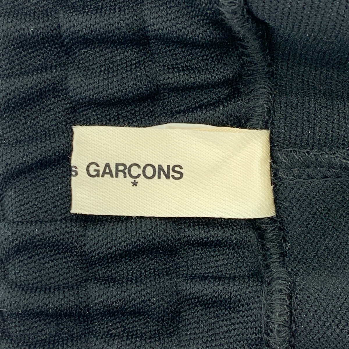 COMME des GARCONS / コムデギャルソン ポリエステル サイドライン ドローストリング ジャージ トラックパンツ