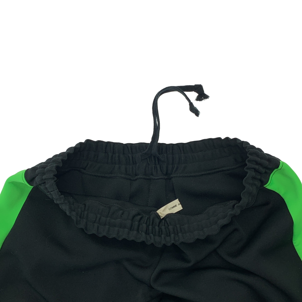 COMME des GARCONS / コムデギャルソン ポリエステル サイドライン ドローストリング ジャージ トラックパンツ
