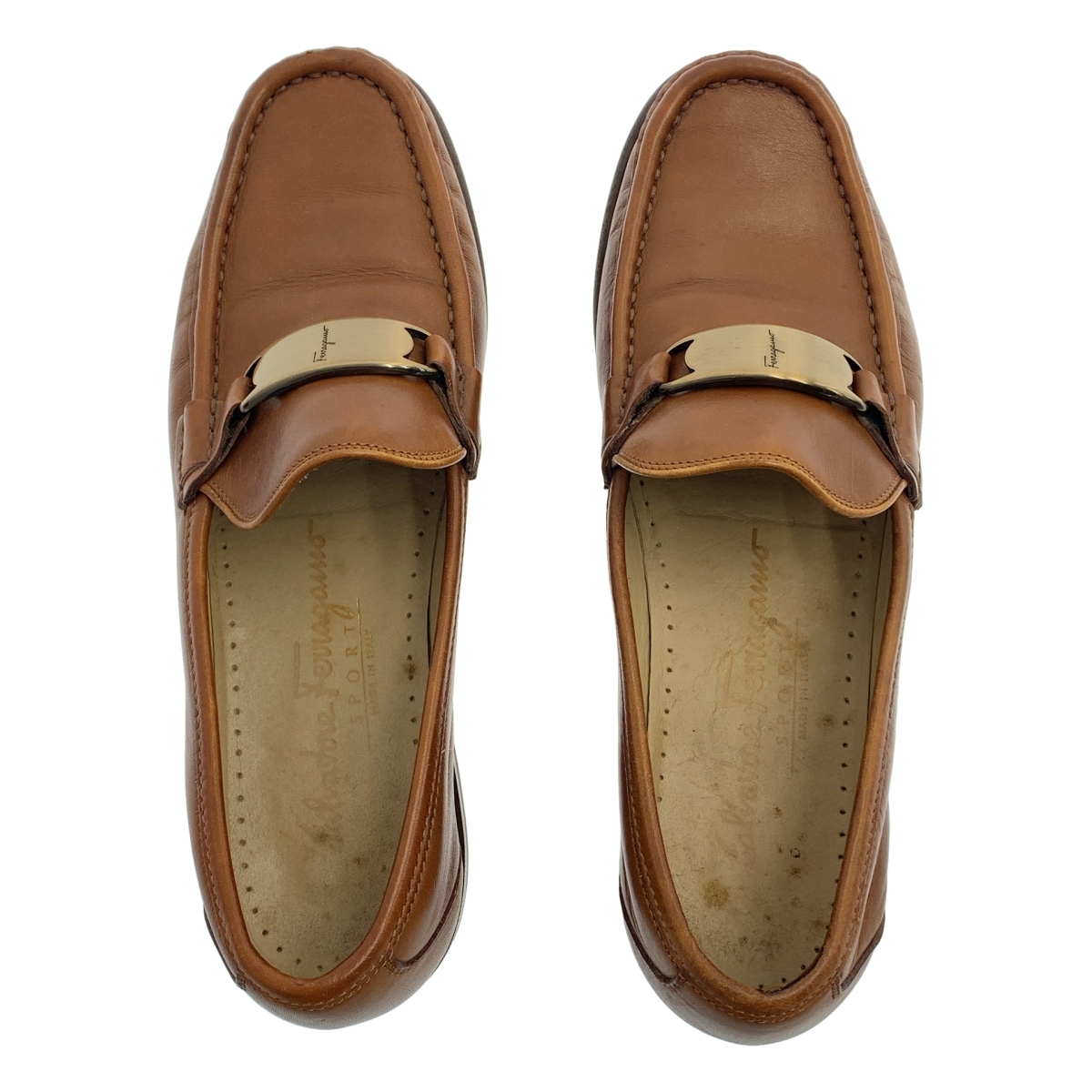 Salvatore Ferragamo / サルヴァトーレフェラガモ レザー バックル ローファー