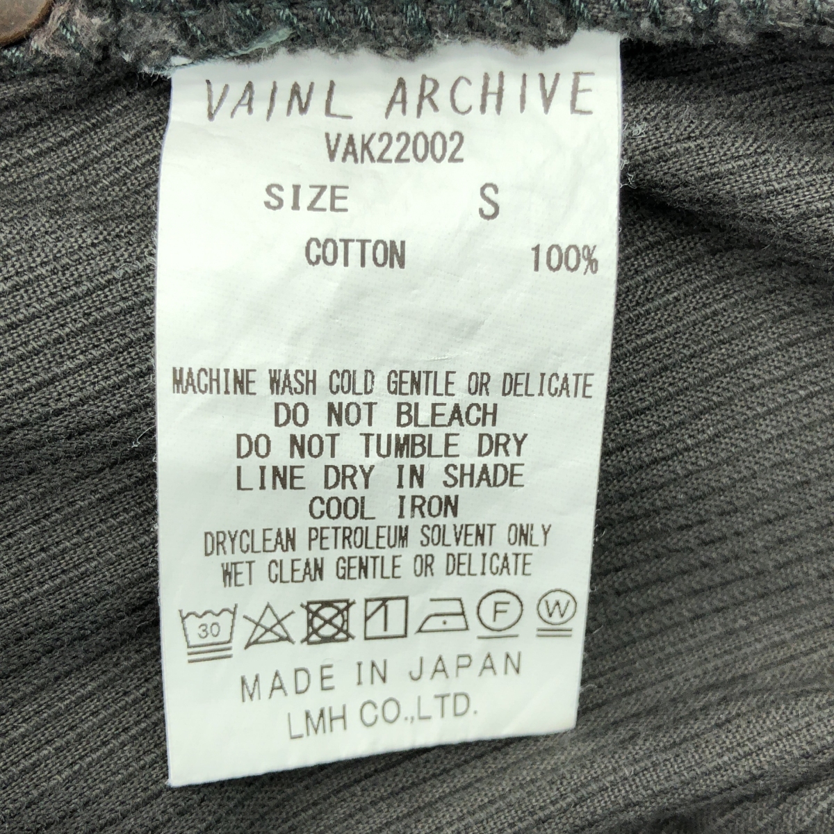 Vainl Archive / ヴァイナルアーカイブ GRAB-P コーデュロイ ベイカーパンツ