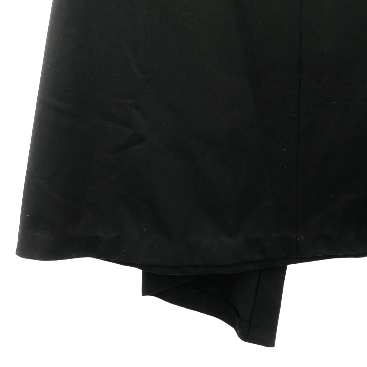 COMME des GARCONS / コムデギャルソン レザーベルト付 ポリエステルウール ヘビー ラップスカート