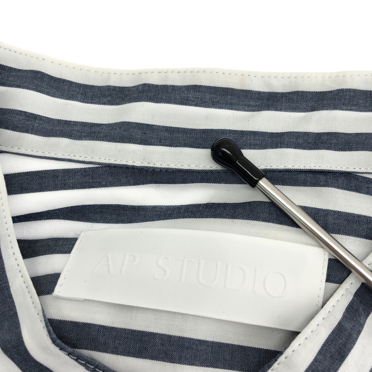 AP STUDIO / エーピーストゥディオ block striped shirt dress ブロックストライプ シャツ ドレス ワンピース