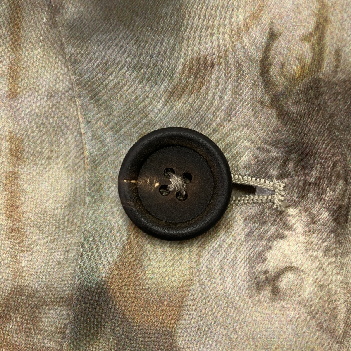 ziggy chen / ジギーチェン ビスコース 総柄 シングルブレスト オーバージャケット