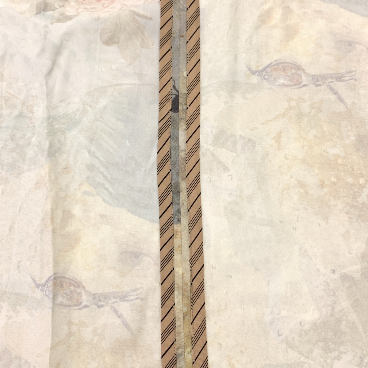 ziggy chen / ジギーチェン ビスコース 総柄 シングルブレスト オーバージャケット