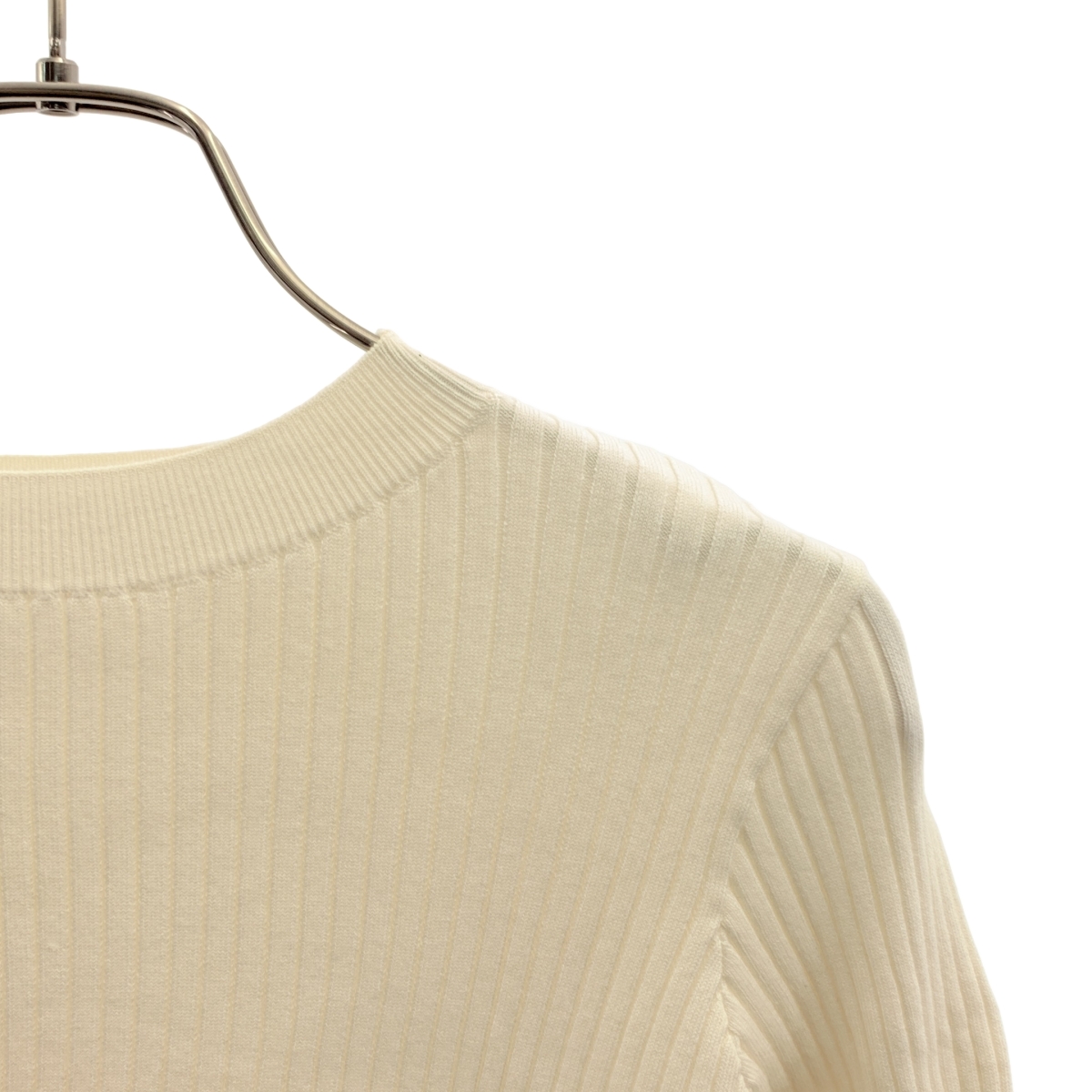 ADORE / アドーア コットン ダルリブ ニット プルオーバー カットソー