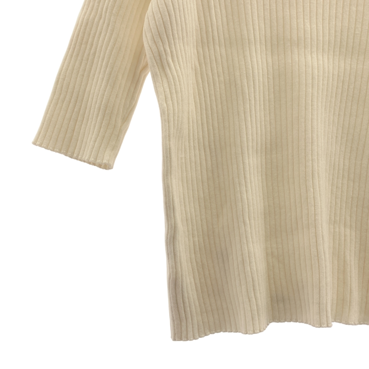 ADORE / アドーア コットン ダルリブ ニット プルオーバー カットソー