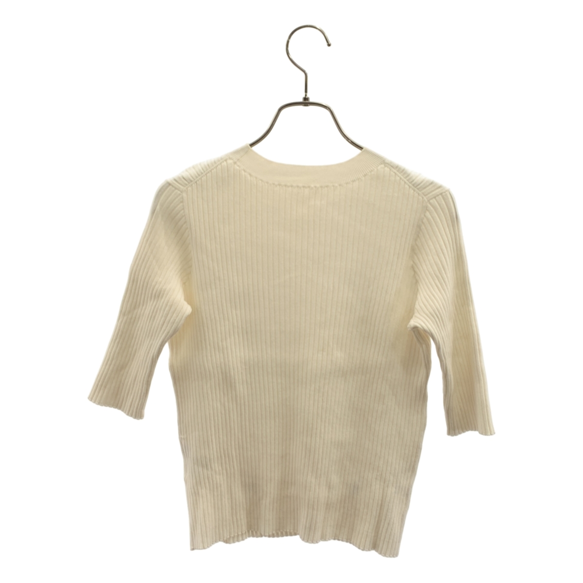 ADORE / アドーア コットン ダルリブ ニット プルオーバー カットソー