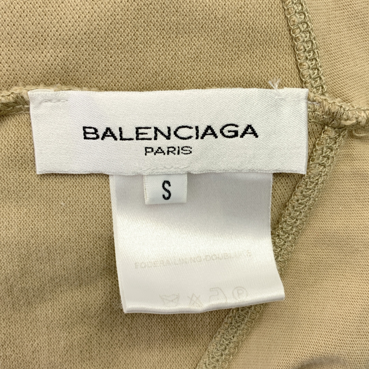 BALENCIAGA / バレンシアガ カットアウト パッチ クルーネック Tシャツ カットソー