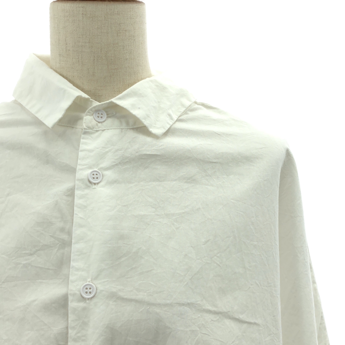 veritecoeur / ヴェリテクール ギャザー ボリューム オーバー シャツ ブラウス