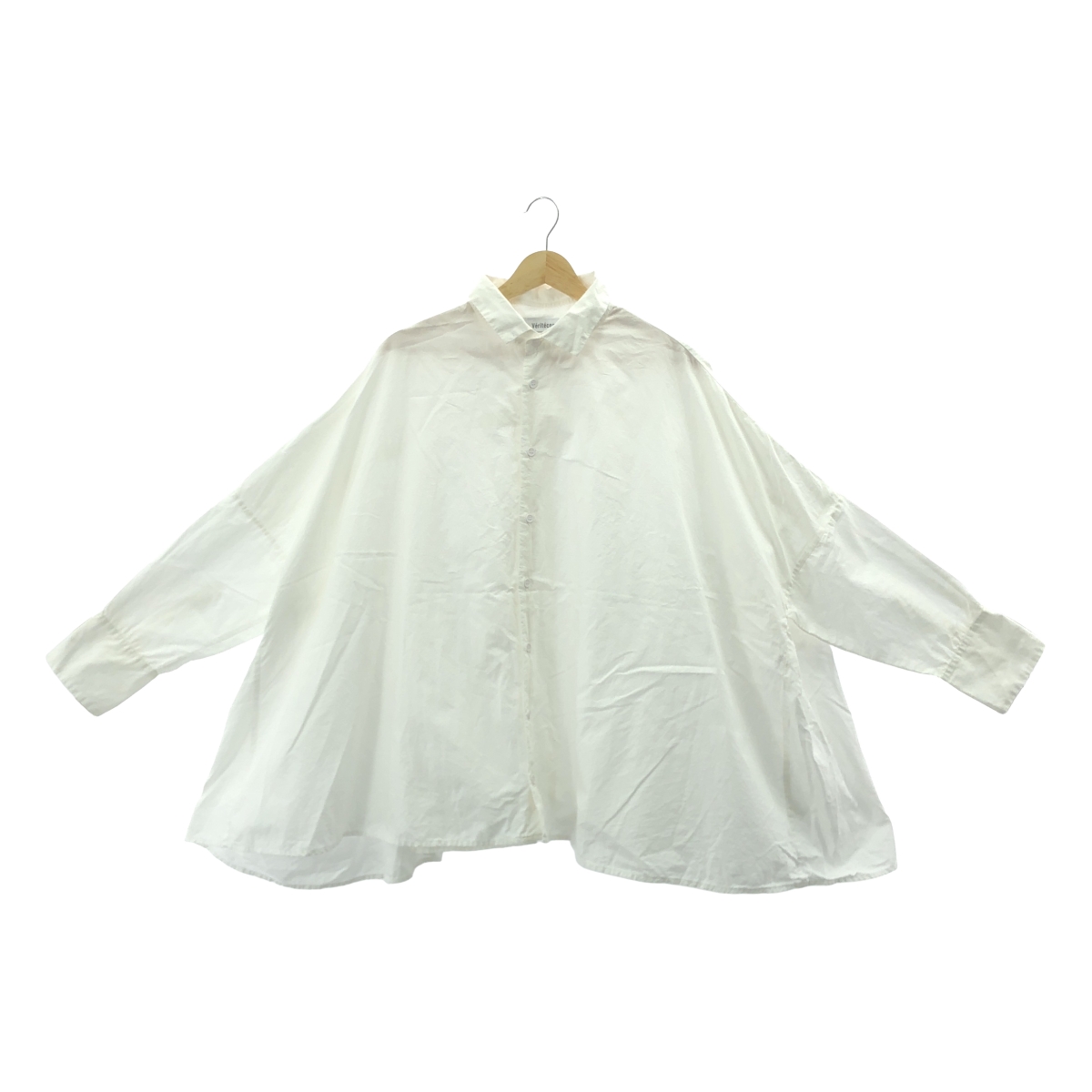 veritecoeur / ヴェリテクール ギャザー ボリューム オーバー シャツ ブラウス