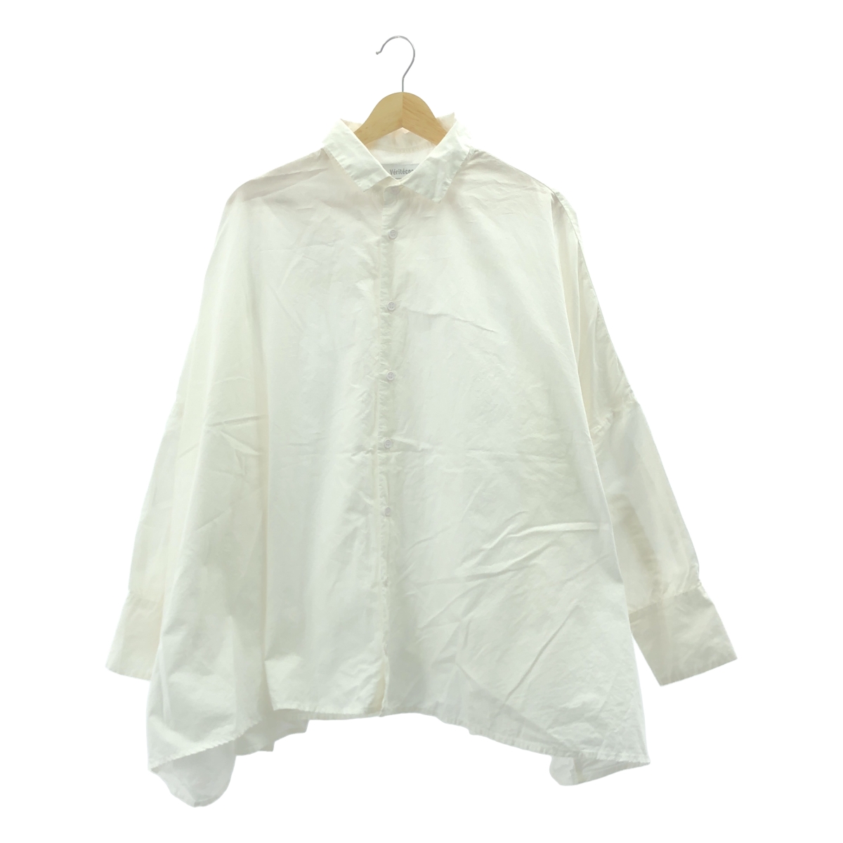 veritecoeur / ヴェリテクール ギャザー ボリューム オーバー シャツ ブラウス