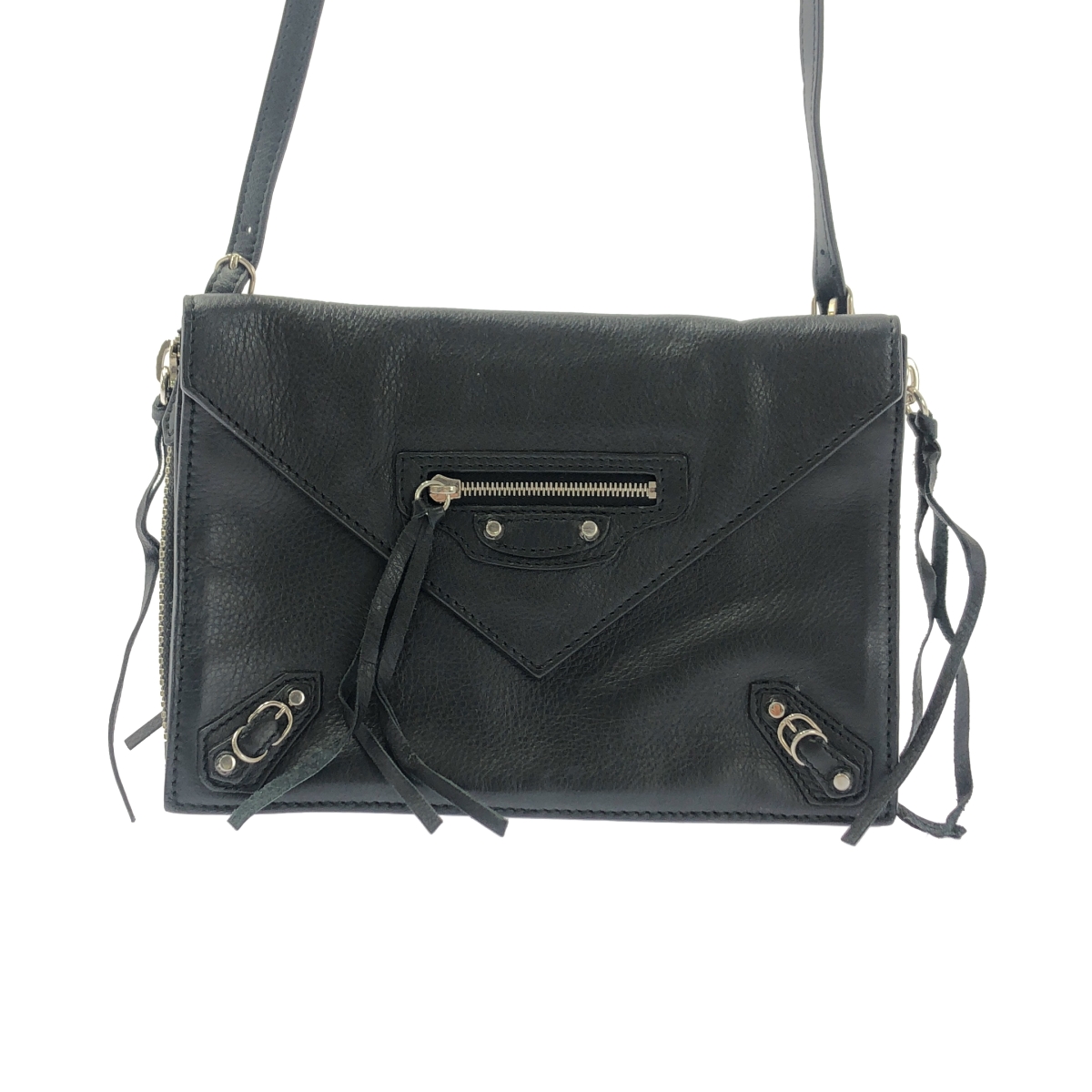 BALENCIAGA / バレンシアガ ペーパートリプル XS レザー ショルダーバッグ