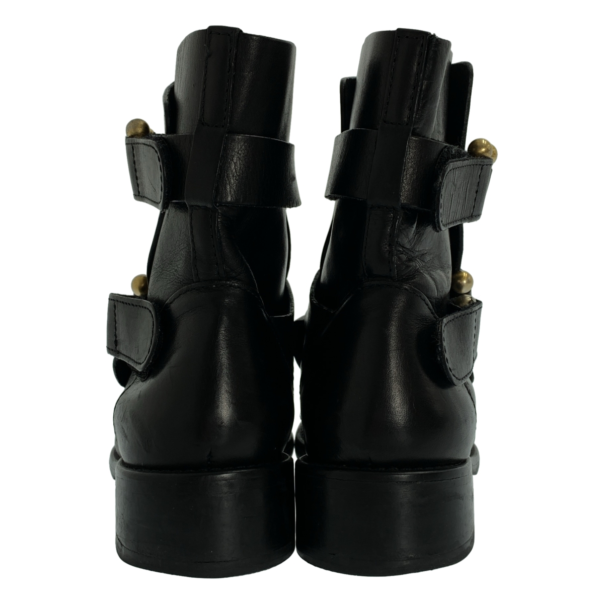 RED VALENTINO / レッドヴァレンティノ レザー ベロクロ ラウンドトゥ ブーツ