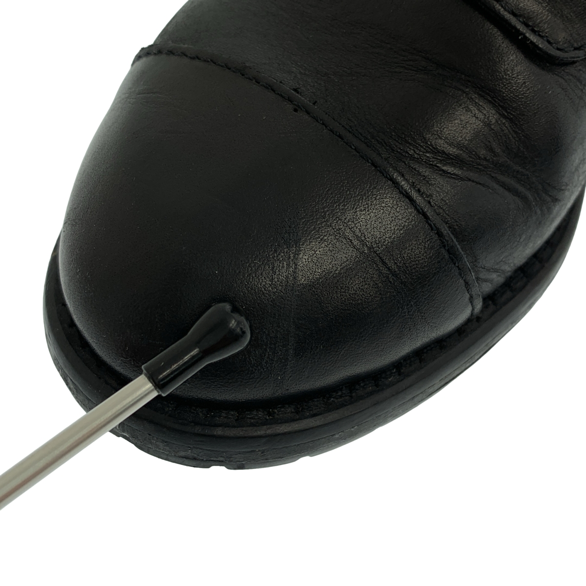 RED VALENTINO / レッドヴァレンティノ レザー ベロクロ ラウンドトゥ ブーツ