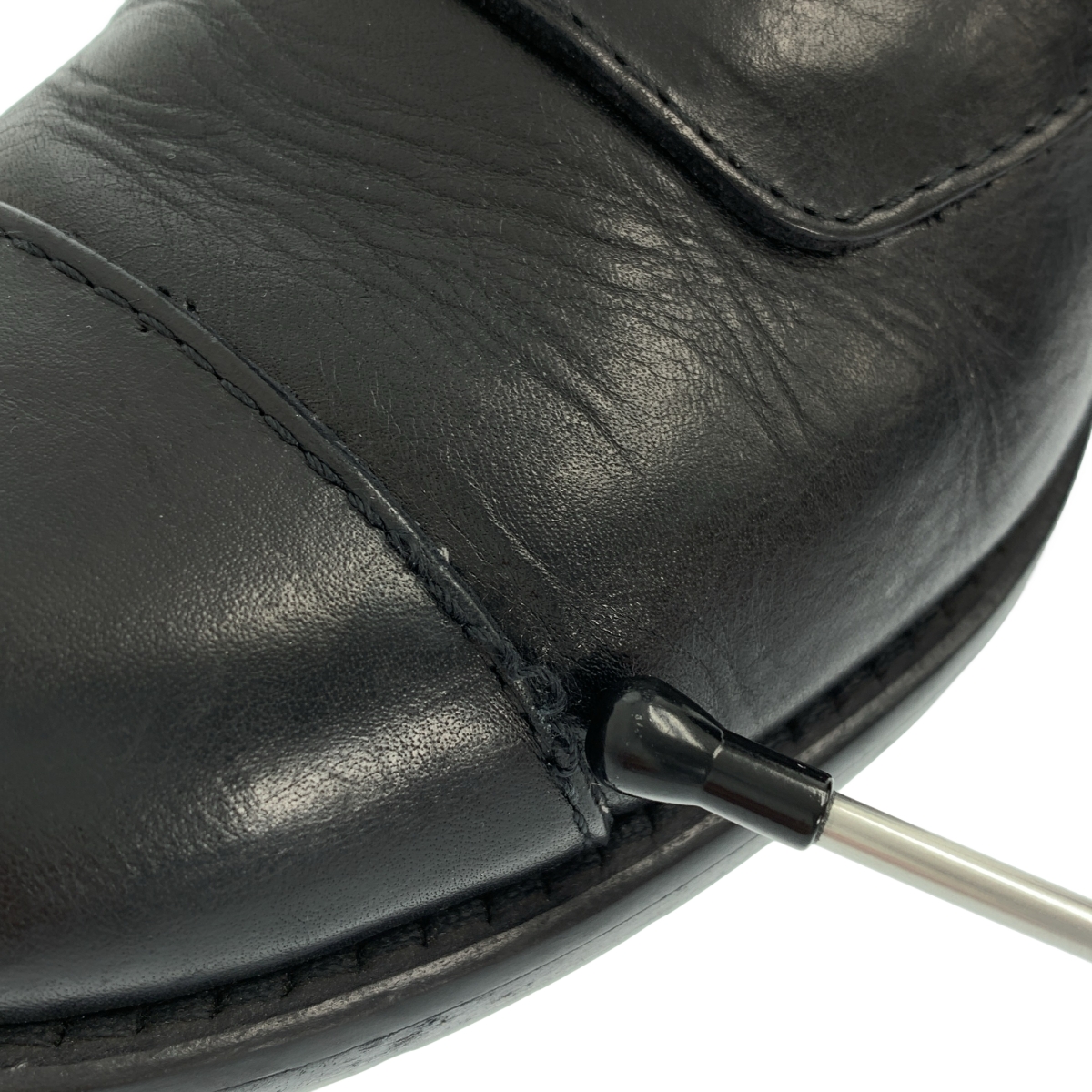 RED VALENTINO / レッドヴァレンティノ レザー ベロクロ ラウンドトゥ ブーツ