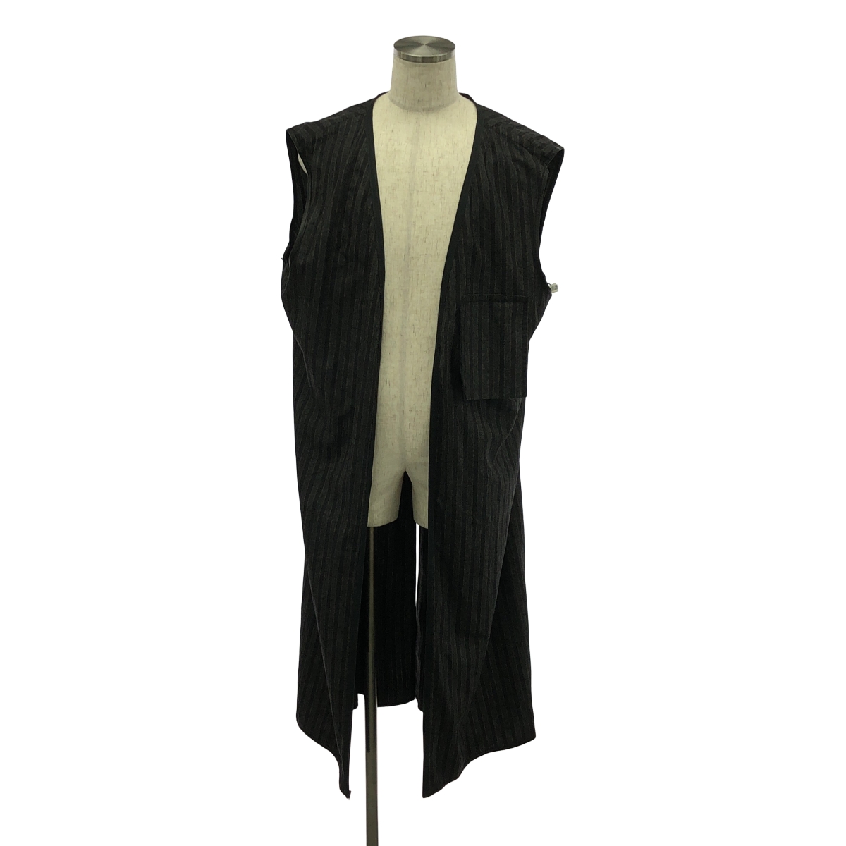 その他 ウール カシミア ストライプ裏地 トレンチコート