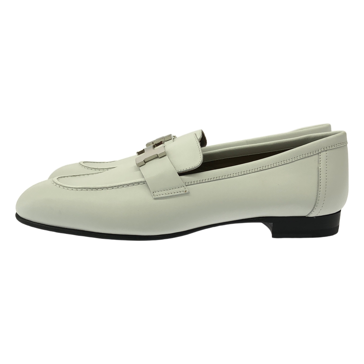 HERMES / エルメス Hロゴ金具 ローファー レザーシューズ 革靴