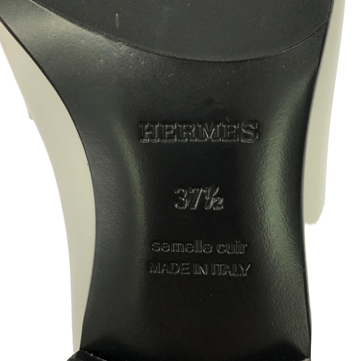 HERMES / エルメス Hロゴ金具 ローファー レザーシューズ 革靴