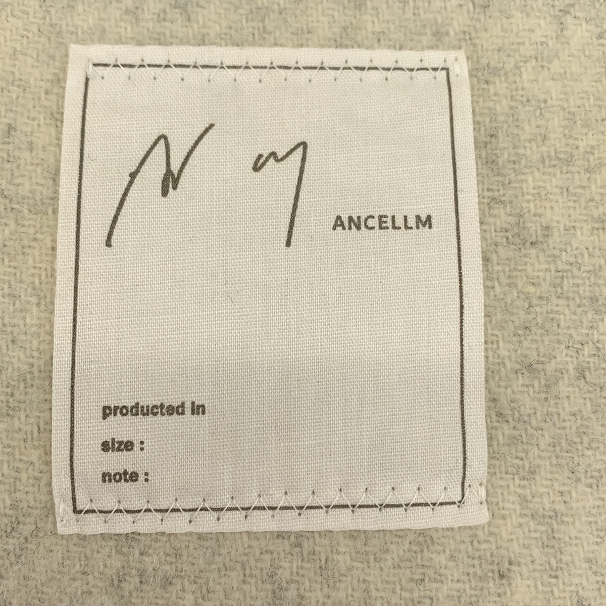 ANCELLM / アンセルム WOOL BLANKET SCARF ウール ブランケット スカーフ