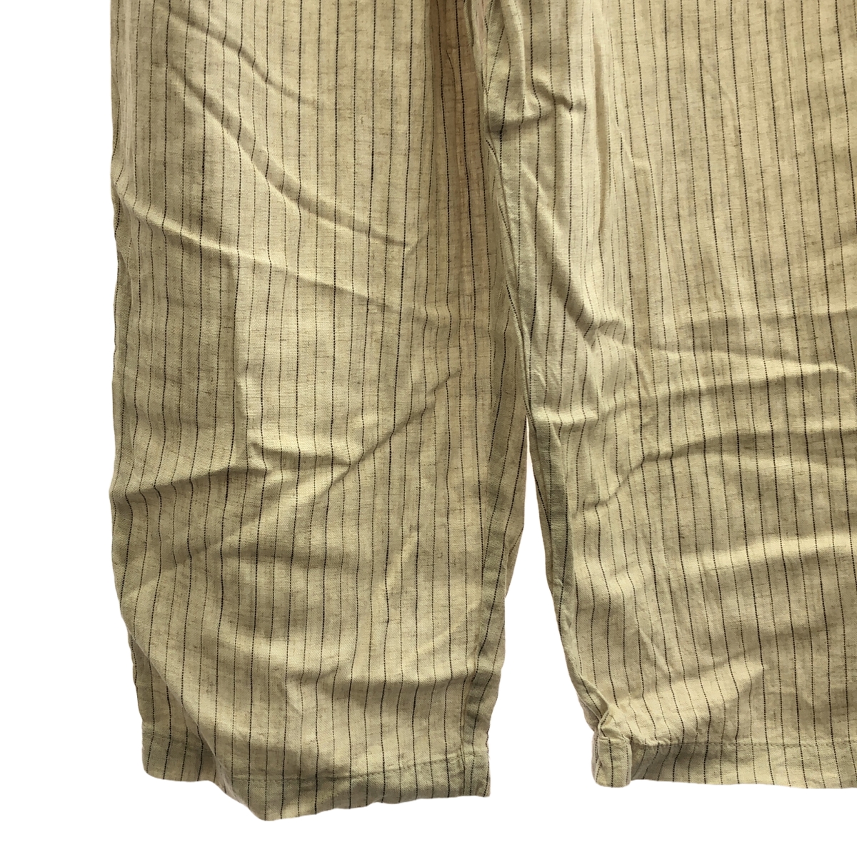 UNIVERSAL TISSU / ユニバーサルティシュ カットソー切替 ストライプ レーヨンリネン オールインワン