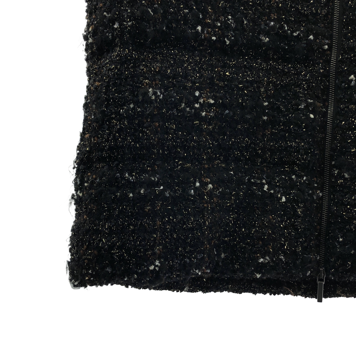 FABIANA FILIPPI / ファビアナフィリッピ ツイード ダブルジップ ダウンベスト