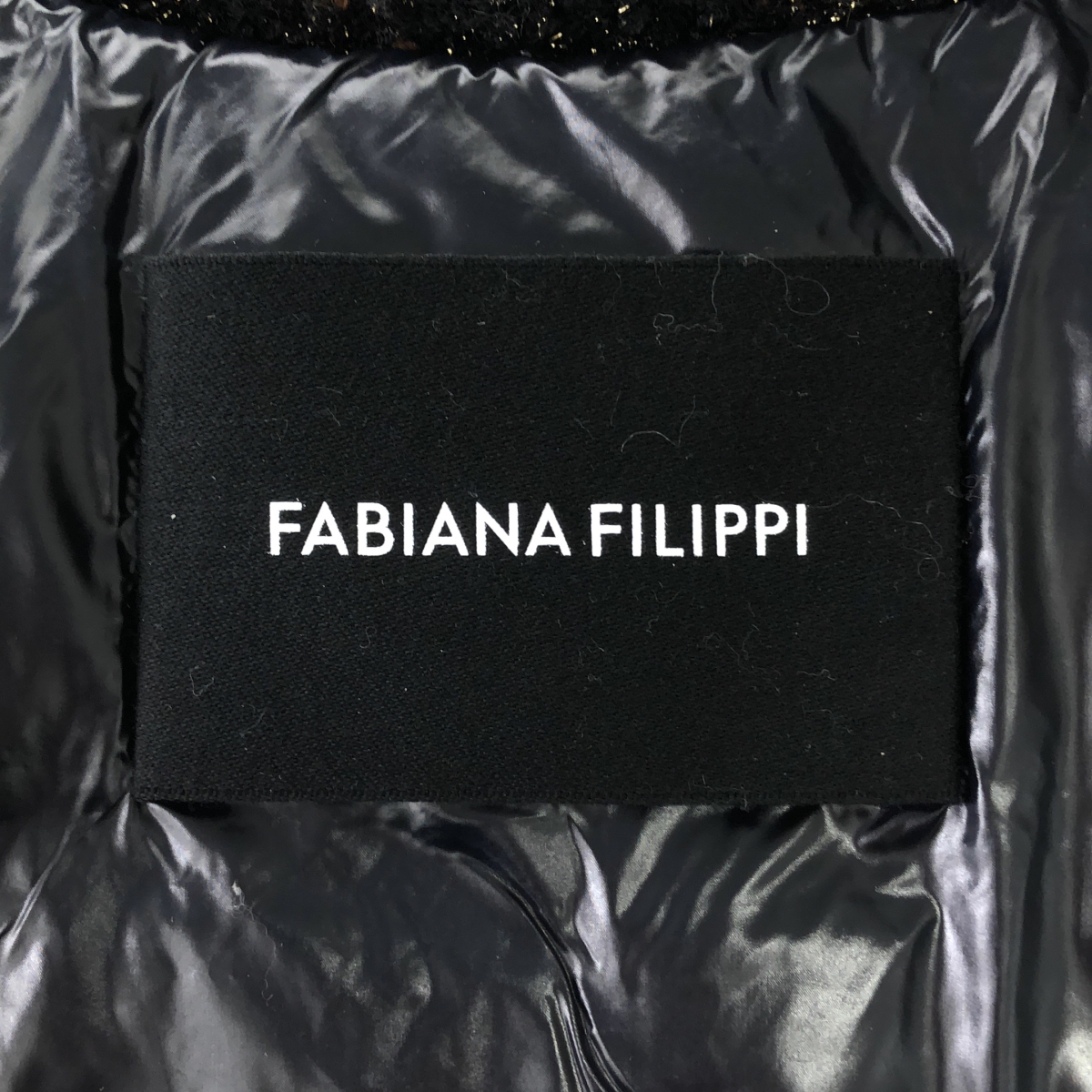 FABIANA FILIPPI / ファビアナフィリッピ ツイード ダブルジップ ダウンベスト