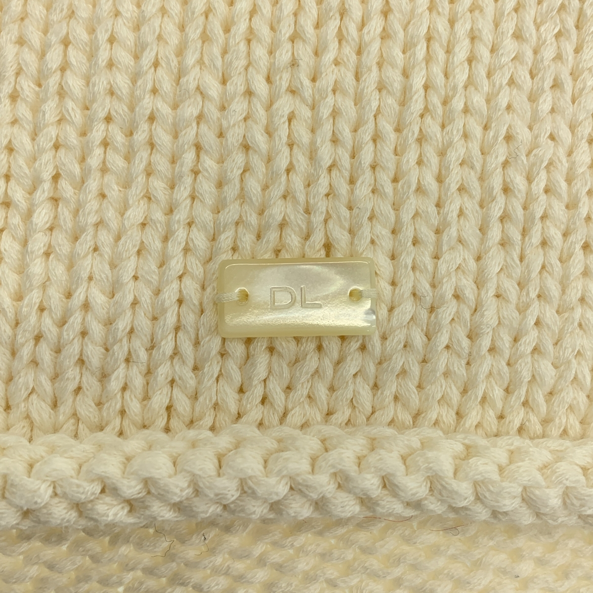 その他 コットン シルク ワンポイントロゴ ハイネック オーバー ニット セーター