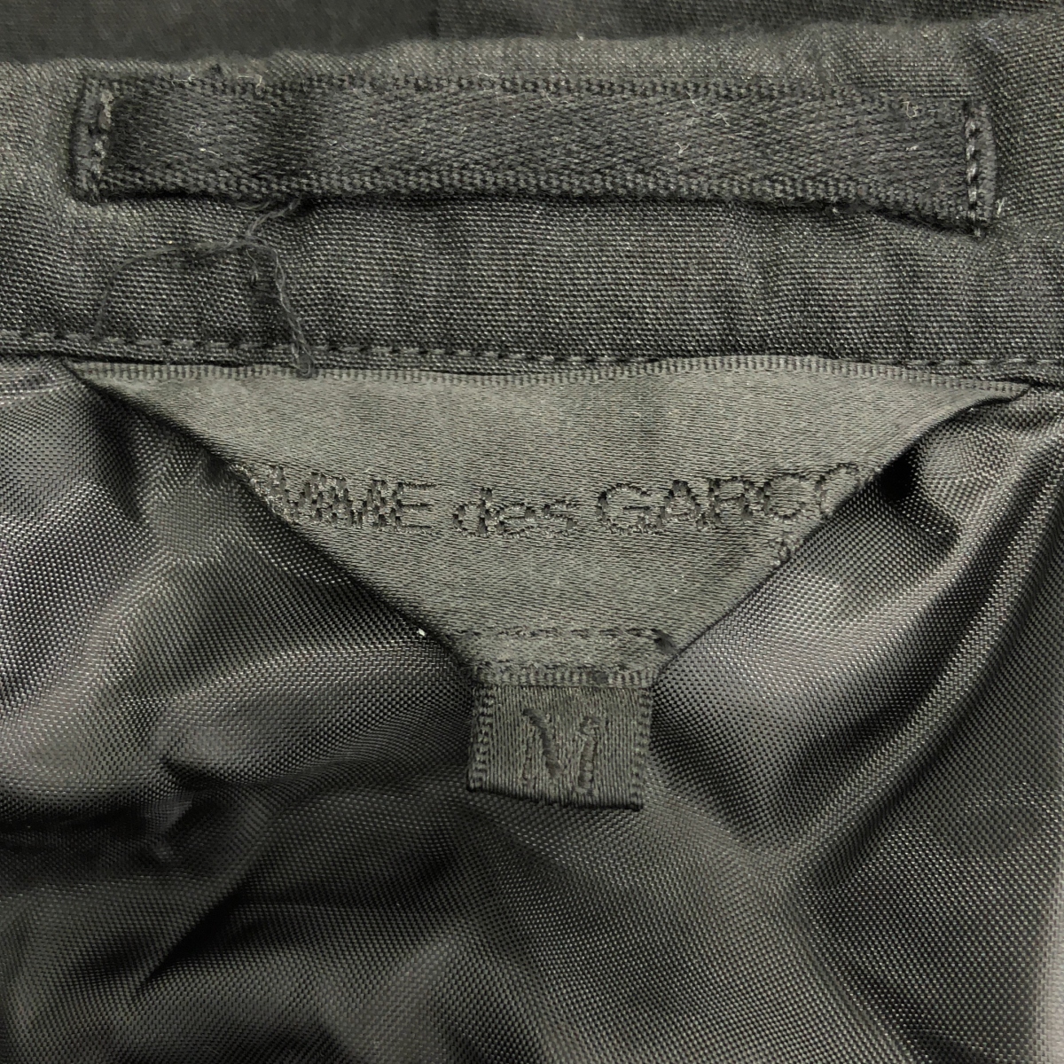 COMME des GARCONS / コムデギャルソン ポリエステル 製品加工 丸襟 プリーツ オーバー ロングジャケット