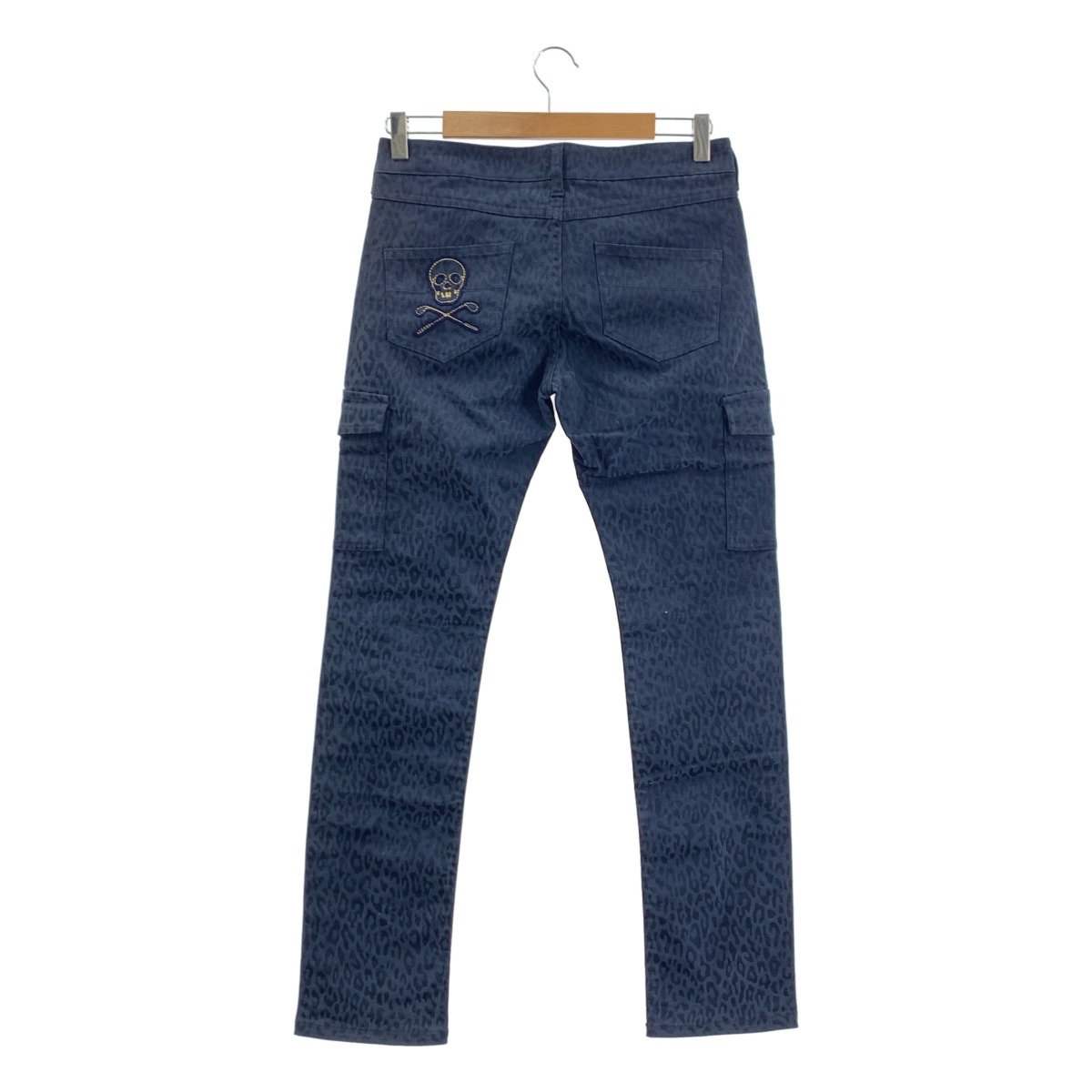 MARK&LONA / マークアンドロナ ロゴ刺しゅう レオパード柄 ストレッチ カーゴパンツ