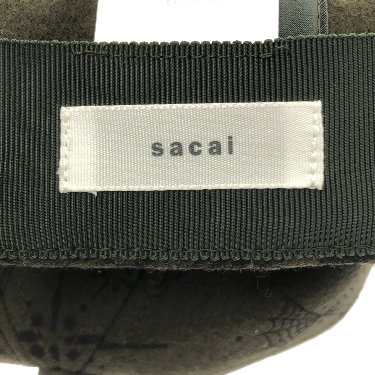 sacai / サカイ × DR. WOO  BANDANA CAP / ロゴ キャップ 帽子 / アジャスター調整可 / ユニセックス