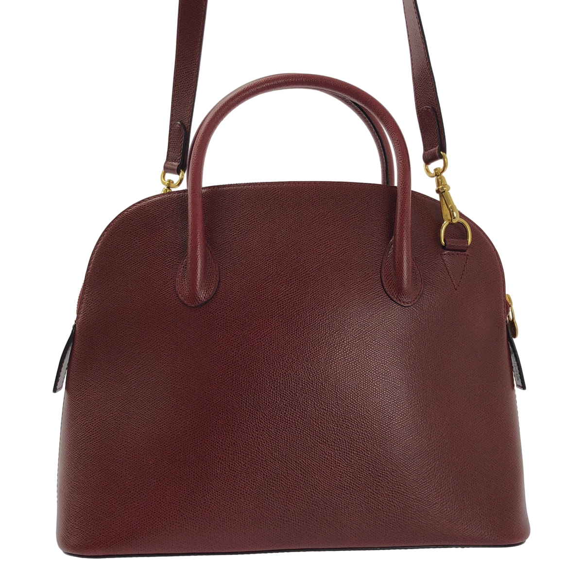 CELINE / セリーヌ 2way ショルダー付き マカダムロゴジップ レザー ボリード ハンド トートバッグ