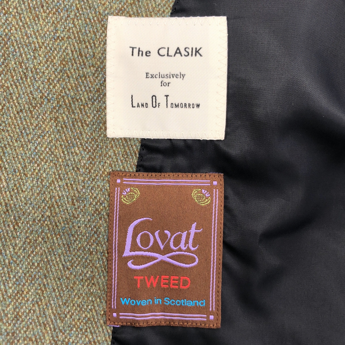 The CLASIK / ザ・クラシック × TOMORROWLAND 別注  Fabric by Lovat / BAL COLLAR PONCHO コート