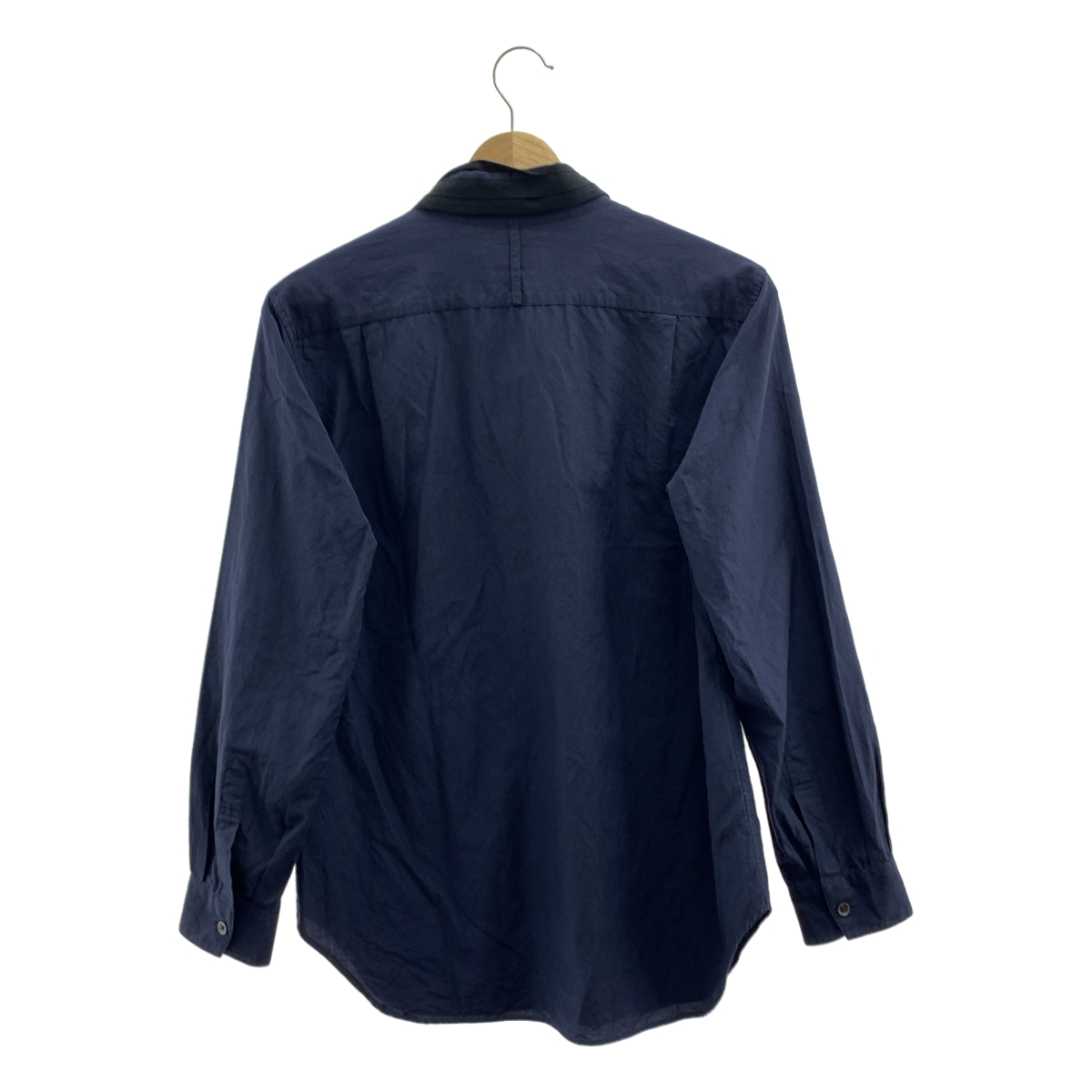 MARGARET HOWELL / マーガレットハウエル コットン シルク 襟切替 シャツ