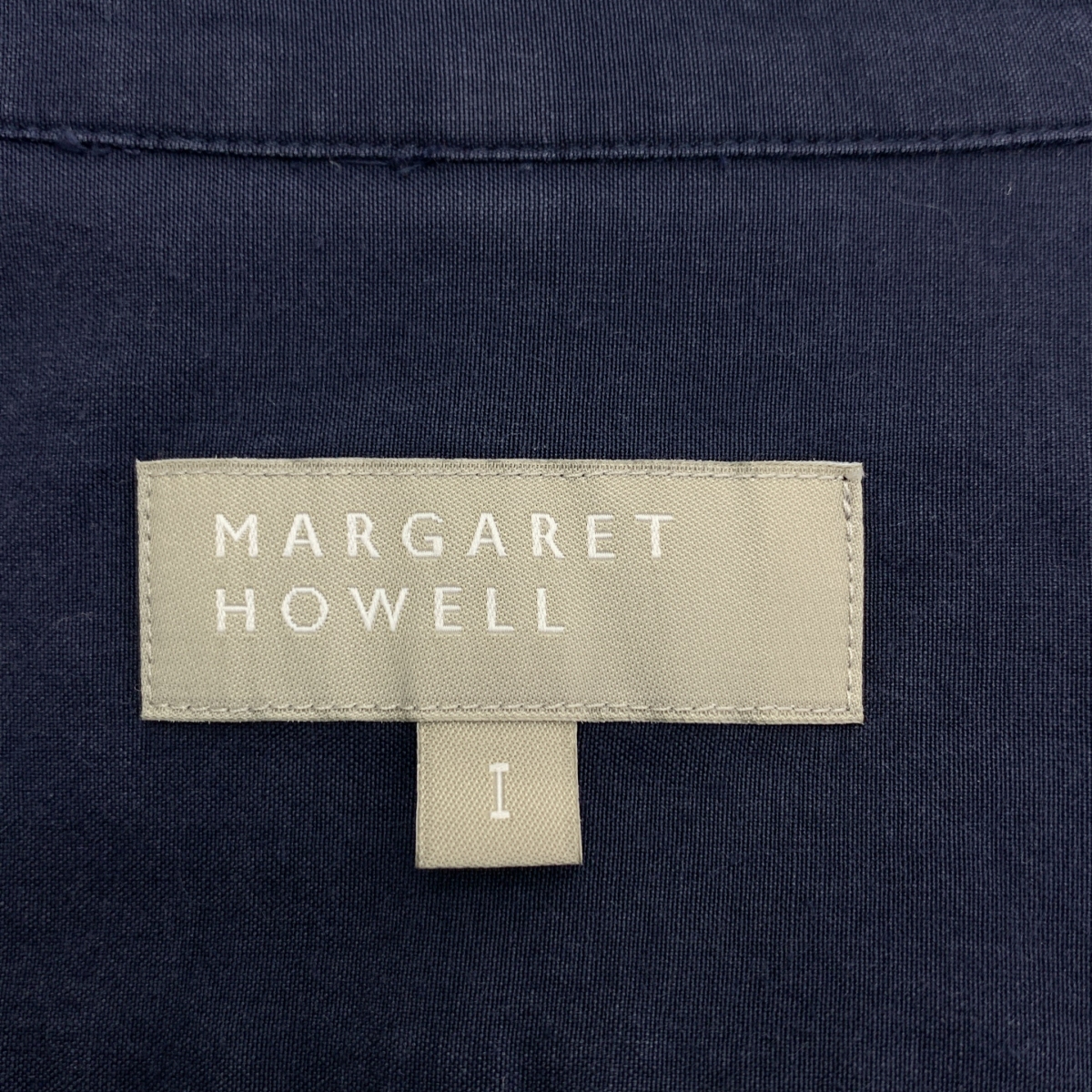 MARGARET HOWELL / マーガレットハウエル コットン シルク 襟切替 シャツ