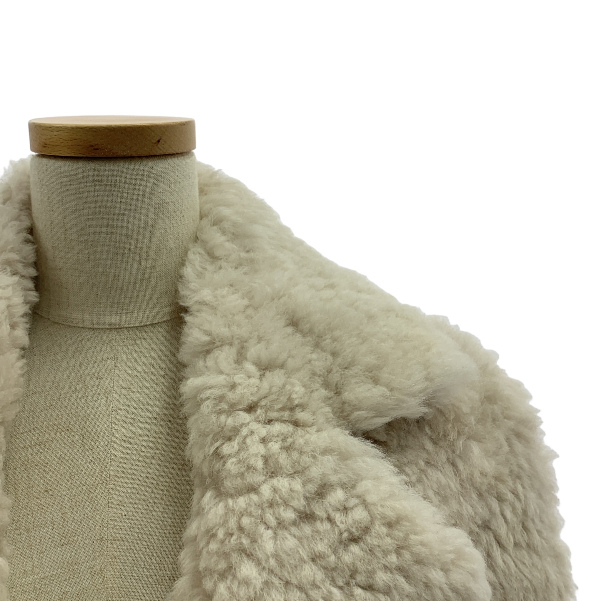 BLANCHA / ブランカ ムートンレザー スリーブレス オーバーベスト ジャケット