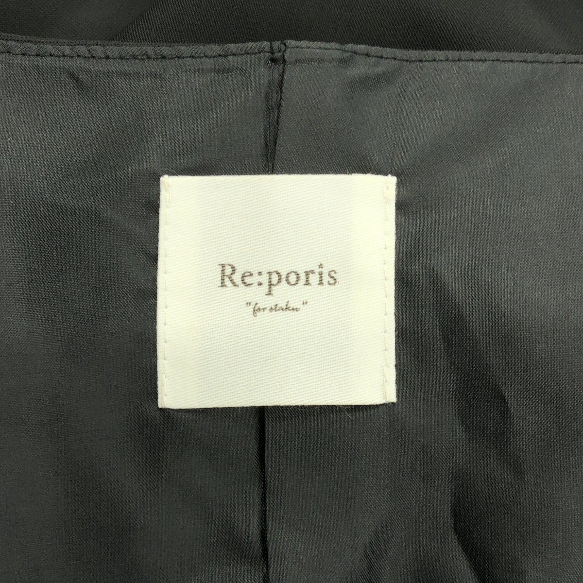 Re:poris / レポリス ベルテッド ボリューム ドレス ワンピース